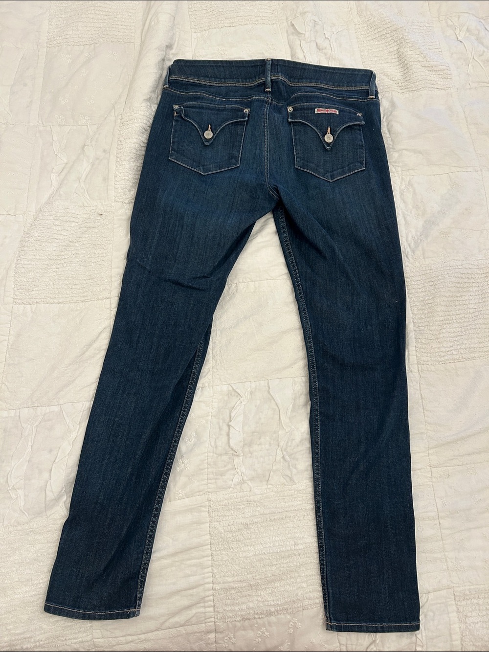 Hudson Jeans Skinny Women's Indigo Blue Back-Pocket Detail